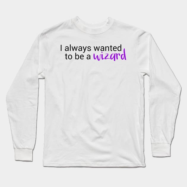 Character class: Wizard (White) Long Sleeve T-Shirt by Fairytale Tees